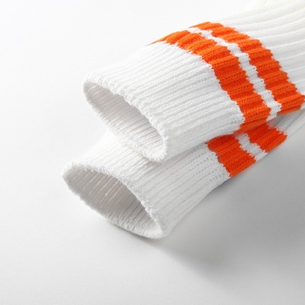 🌟超好穿🌟彈性中筒襪粗線 條紋 運動襪 中筒襪 推疊襪 條紋襪 厚磅長襪 粗線中筒襪 條紋中筒襪 素色襪子 FUS-細節圖5