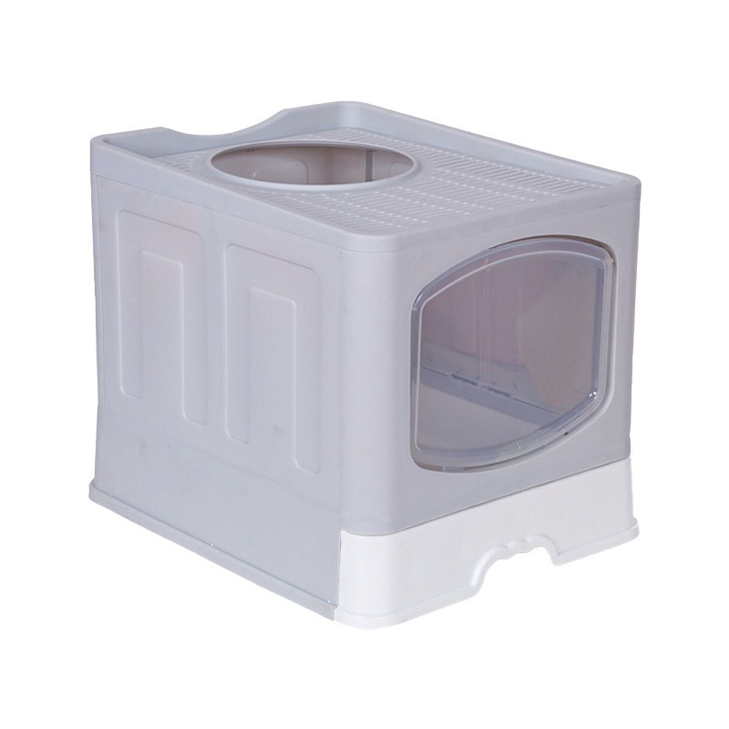 🔥貓砂不潑濺🔥封閉式貓砂盆 抽屜式貓砂盆 大號貓砂盆 大貓砂盆 貓砂盆 貓砂盆 貓厠所 貓咪用品 大空間貓砂盆-細節圖2