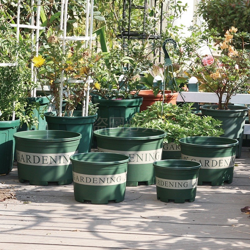 🔥台灣發貨🔥加侖花盆 戶外花盆盆栽園藝花盆 塑膠花盆 花盆花器 盆器 大花盆 加侖盆 種菜盆 塑料透氣盆 種菜盆-細節圖3