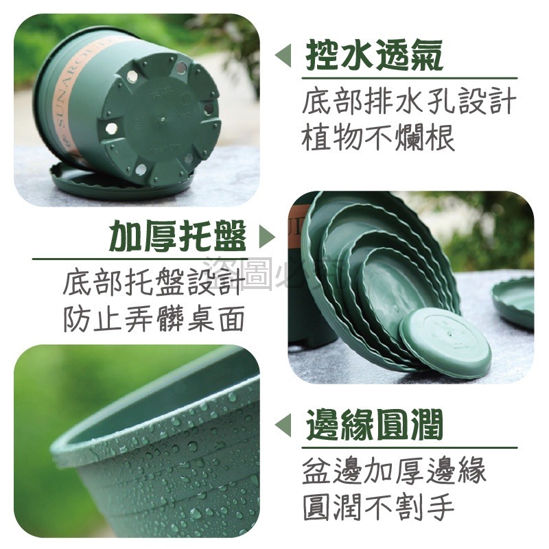 🔥台灣發貨🔥加侖花盆 戶外花盆盆栽園藝花盆 塑膠花盆 花盆花器 盆器 大花盆 加侖盆 種菜盆 塑料透氣盆 種菜盆-細節圖4