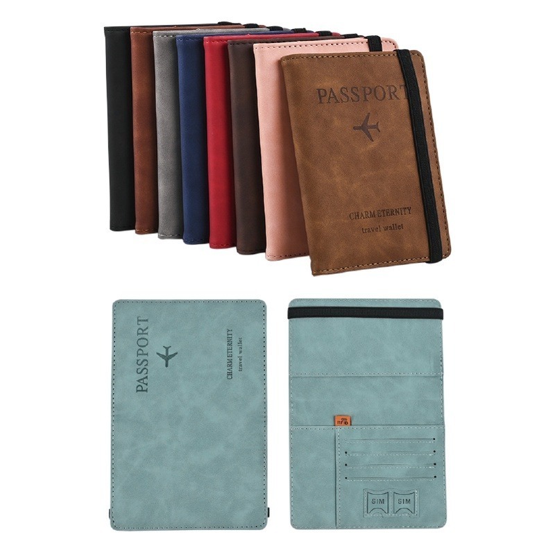 🔥超低價🔥護照夾 防盜刷護照套護照套 護照包  RFID屏蔽 證件包皮革護照套 護照保護套 皮革證件套 旅行收納包-細節圖2