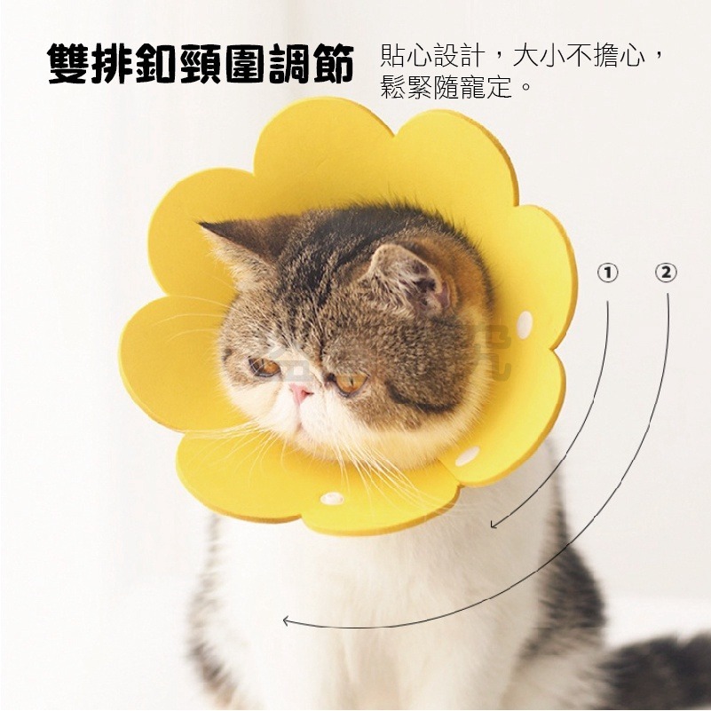 💛加厚款💛防水耐髒💛伊莉莎白圈 伊莉莎白頭套 寵物頭套 防舔頭套 防咬頭套 寵物頭套 貓咪頭套 防舔圈 寵物脖圈-細節圖7