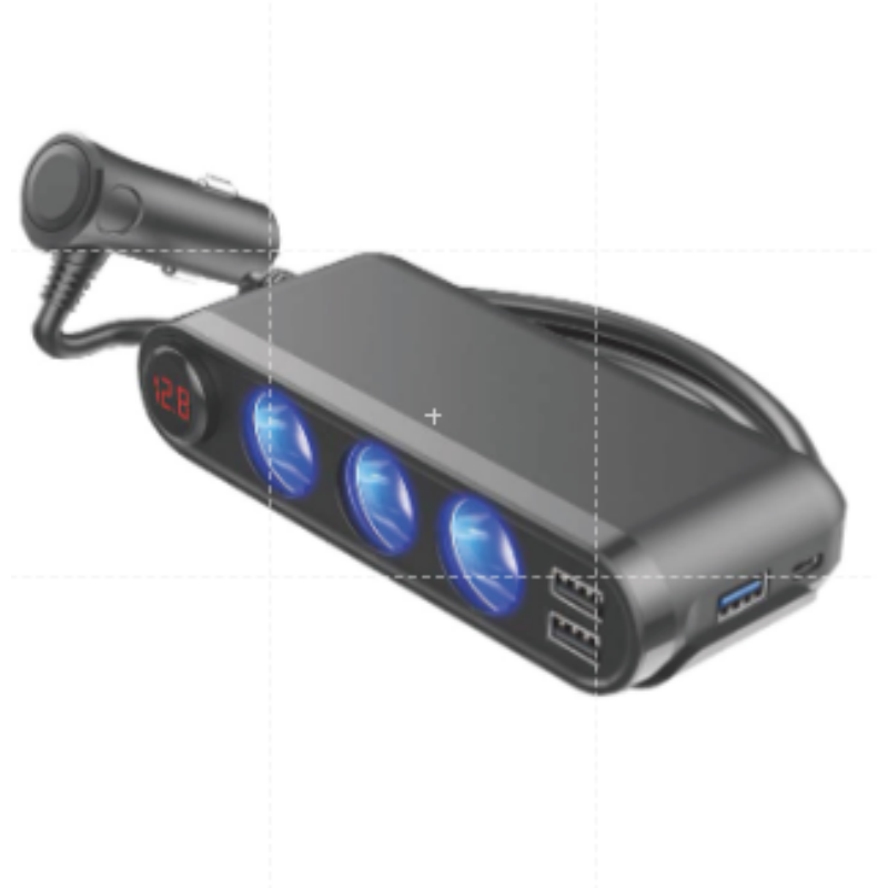 🔥檢驗合格🔥車用點煙器擴充座 usb擴充 車充擴充車用充電器 點菸器擴充type-c PD車用快充 QC3.0車用-規格圖8