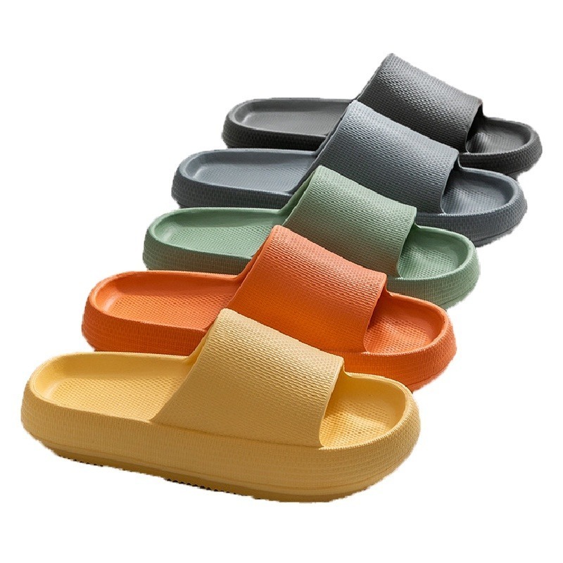 🔥最低價🔥高彈力麵包拖鞋 踩屎感拖鞋 厚底拖鞋 止滑防滑輕量拖 增高拖鞋 居家拖鞋 浴室拖鞋 室內拖鞋 軟底拖鞋-細節圖2