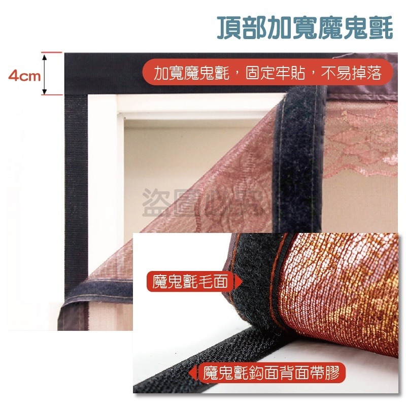 🚀靜音抗風強🚀防蚊門簾 磁吸窗簾 磁吸門簾 空調簾 防蚊簾 磁扣門廉 自動閉合門簾 加寬魔鬼氈 門簾 靜音門簾-細節圖5