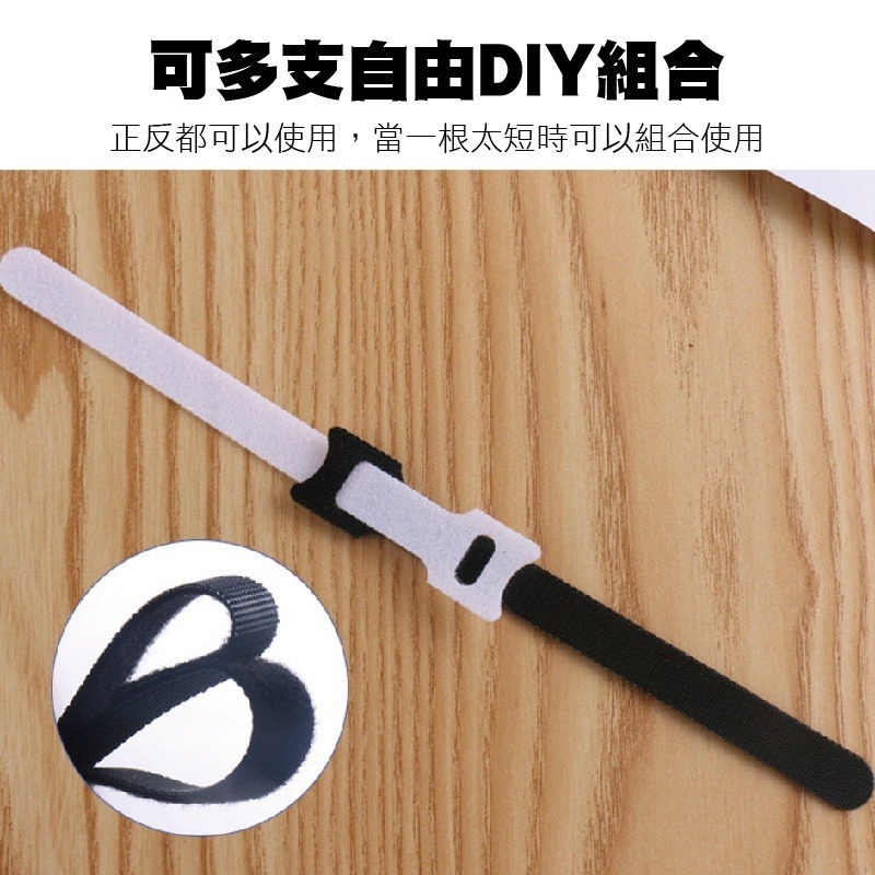 ✨反覆使用✨魔術貼收納綁帶 理線器 多功能魔術貼 集線帶 魔鬼氈收納 電線收納 束線帶 集線束帶 理線帶 收納束帶-細節圖5