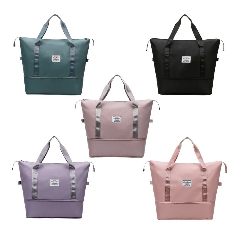 🔥旅行包🔥拉桿行李袋 摺疊收納旅行袋 可折疊乾濕分離 大容量行李袋 手提行李袋健身包防水旅行袋 短途出差包飛機包-細節圖2