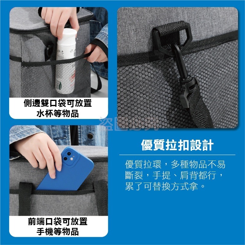 🚀保冷保溫🚀野餐保溫包 保溫保冷袋 露營包 保溫袋 保冰袋 外送袋 保冷袋 環保袋 野餐包 便當袋 收納袋 露營野餐-細節圖9