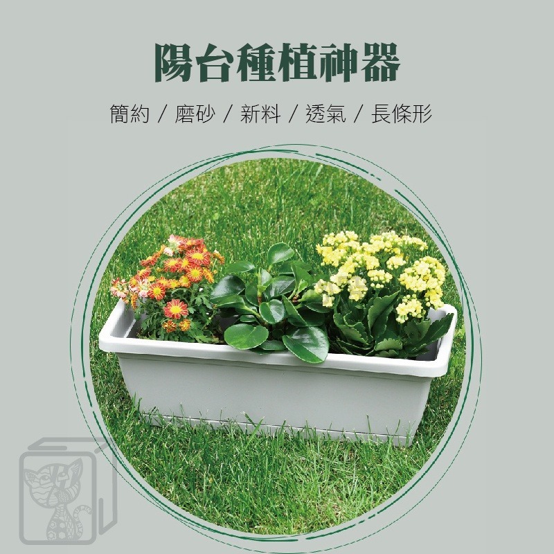 🚀台灣發貨🚀霍倫種菜盆 長型花盆 種菜盆 長型花槽 蓄水花盆 陽台花盆 長盆 霍倫盆 青山盆 控根花盆 塑膠花盆-細節圖8
