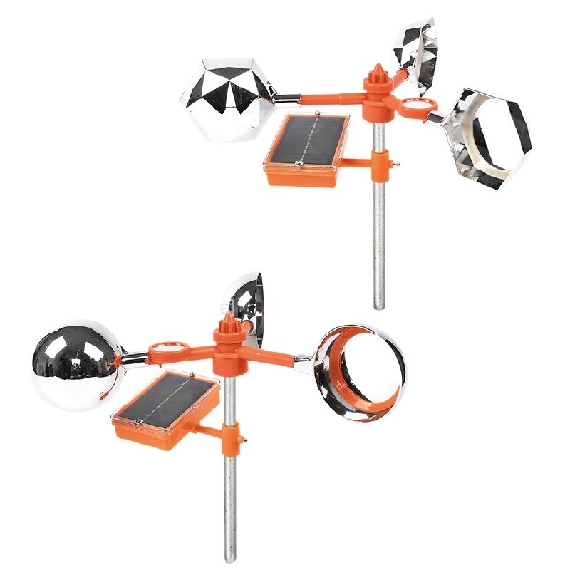 🚀防雷防水🚀太陽能語音驅鳥器 驅鳥器 驅鳥 防鳥 農田果園防鳥 反光嚇鳥器 防鳥器 風力驅鳥器 語音嚇鳥 驅鳥 趕鳥-細節圖2