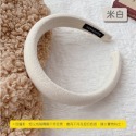 🚀舒適配戴🚀寬邊海綿髮箍 韓系復古 奶茶海綿髮箍 百搭髮箍 氣質髮帶 奶茶色 髮飾 飾品 配件 髮箍頭飾-規格圖9