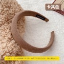 🚀舒適配戴🚀寬邊海綿髮箍 韓系復古 奶茶海綿髮箍 百搭髮箍 氣質髮帶 奶茶色 髮飾 飾品 配件 髮箍頭飾-規格圖9