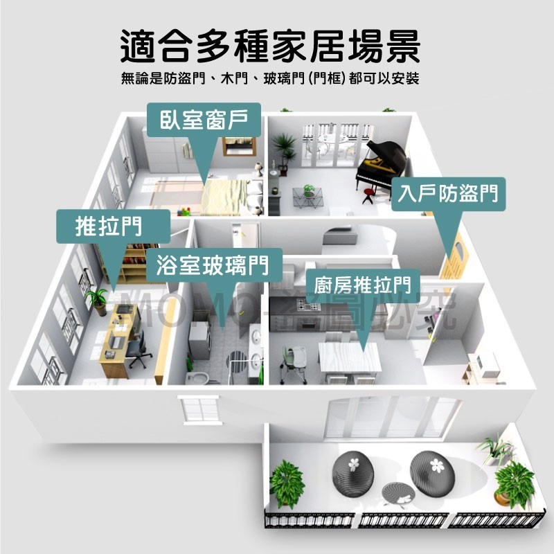 🚀800g大拉力🚀 防盜門盒 防盜盒 免打孔關門器 自動關門器 自動閉門器 自動伸縮 伸縮防盜拉線盒 緩衝拉門器-細節圖3