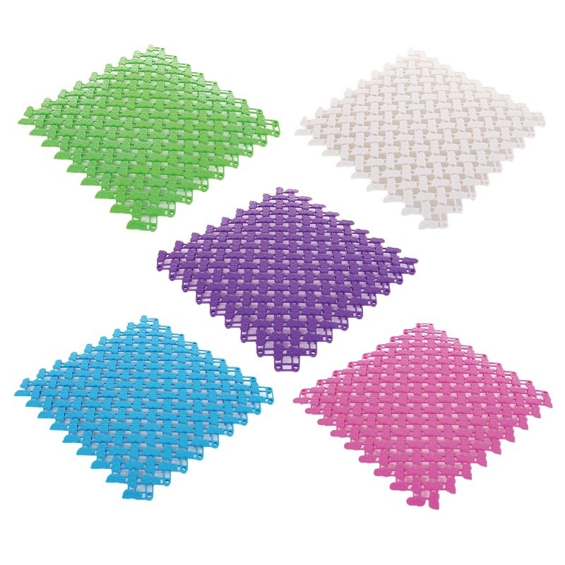 🚀多彩腳ㄚ🚀拼接防滑墊 多彩腳ㄚ拼接防滑墊 PVC拼接 淋浴墊 自由拼接裁剪 止滑墊 踏墊 隔水墊 浴室 地墊-細節圖2