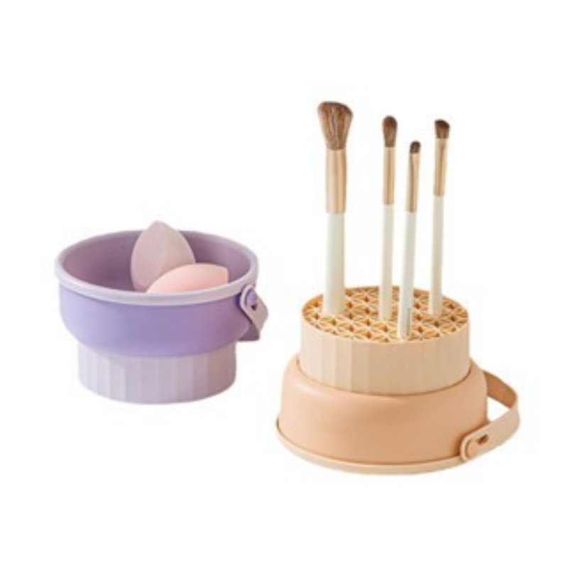 🔥專業洗刷🔥化妝刷清洗碗 美妝工具清潔化妝刷清洗洗刷神器 矽膠清洗碗 刷具清潔 粉撲清潔工具 刷具洗刷碗 刷具收納-細節圖2