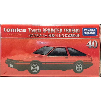 Tomica Premium 多美黑盒 40 Toyota Sprinter Trueno AE86 初回