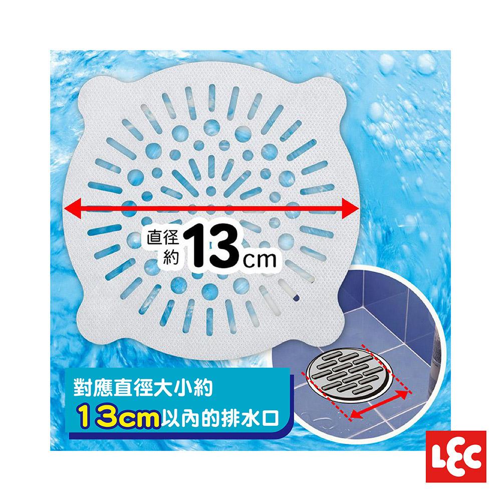 日本LEC-【日本LEC】排水口毛髮過濾貼(大圓)10入-快速出貨-細節圖2