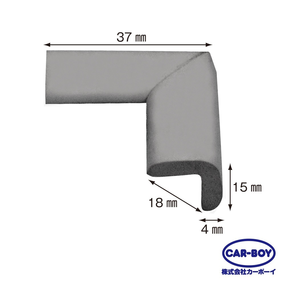 【官方直營】日本CAR-BOY-尖角防護軟墊(極細)(多色可選)(幫危險尖角加上柔軟防護)-快速出貨-規格圖9