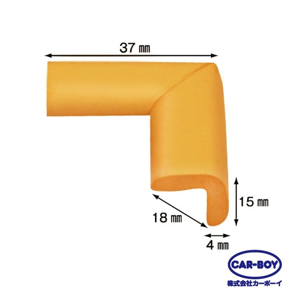 【官方直營】日本CAR-BOY-尖角防護軟墊(極細)(多色可選)(幫危險尖角加上柔軟防護)-快速出貨-規格圖9