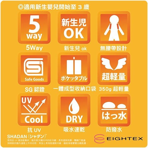 【台灣總代理】日本製Eightex-桑克瑪為好Cube五合一多功能背巾(深藍)-快速出貨-細節圖9