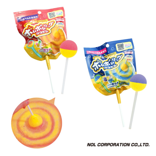 日本NOL-棒棒糖造型入浴劑(兩色任選)-1入(洗澡玩具/交換禮物)