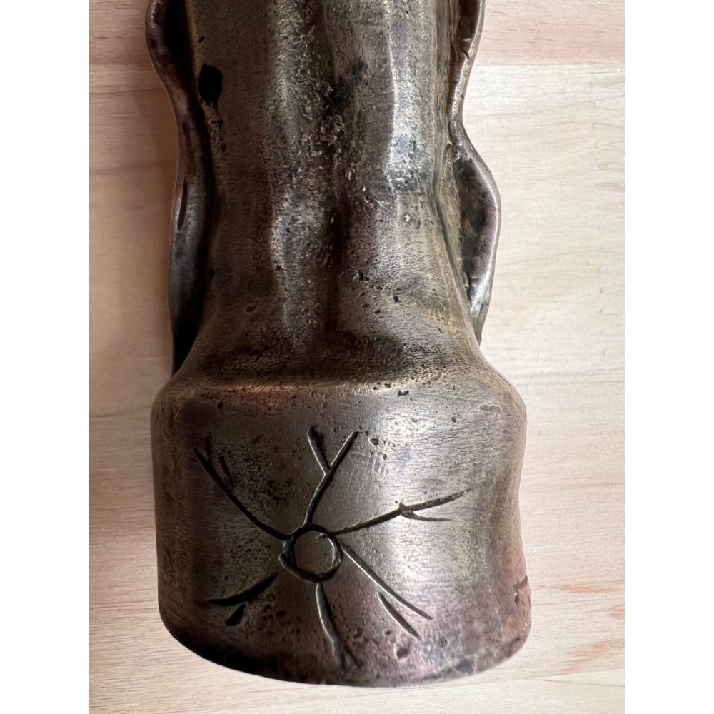 明清古董善財童子！是觀音菩薩的隨侍！其法像極具靈動，整體銅材質穩重。今特來找恩公，能捨難捨的人即開了善財的好緣份輕鬆得寶-細節圖10