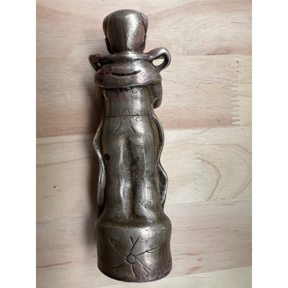 明清古董善財童子！是觀音菩薩的隨侍！其法像極具靈動，整體銅材質穩重。今特來找恩公，能捨難捨的人即開了善財的好緣份輕鬆得寶-細節圖7