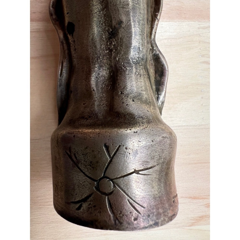 明清古董善財童子！是觀音菩薩的隨侍！其法像極具靈動，整體銅材質穩重。今特來找恩公，能捨難捨的人即開了善財的好緣份輕鬆得寶-細節圖10