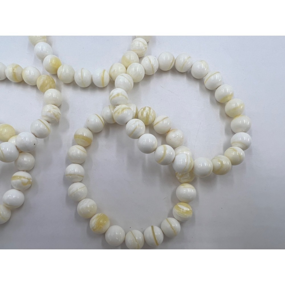 老大爺老貨天然硨磲圓珠手鍊手環優選特級品 單顆約10mm照片為精過挑選台灣現貨立馬寄出照片為樣品-細節圖3