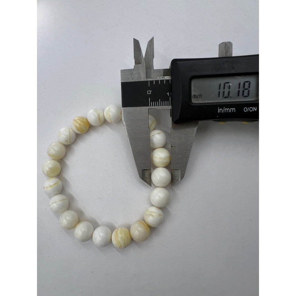 老大爺老貨天然硨磲圓珠手鍊手環優選特級品 單顆約10mm照片為精過挑選台灣現貨立馬寄出照片為樣品-細節圖8