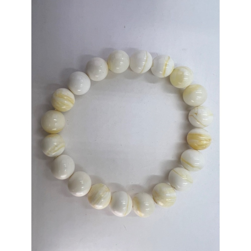 老大爺老貨天然硨磲圓珠手鍊手環優選特級品 單顆約10mm照片為精過挑選台灣現貨立馬寄出照片為樣品-細節圖7