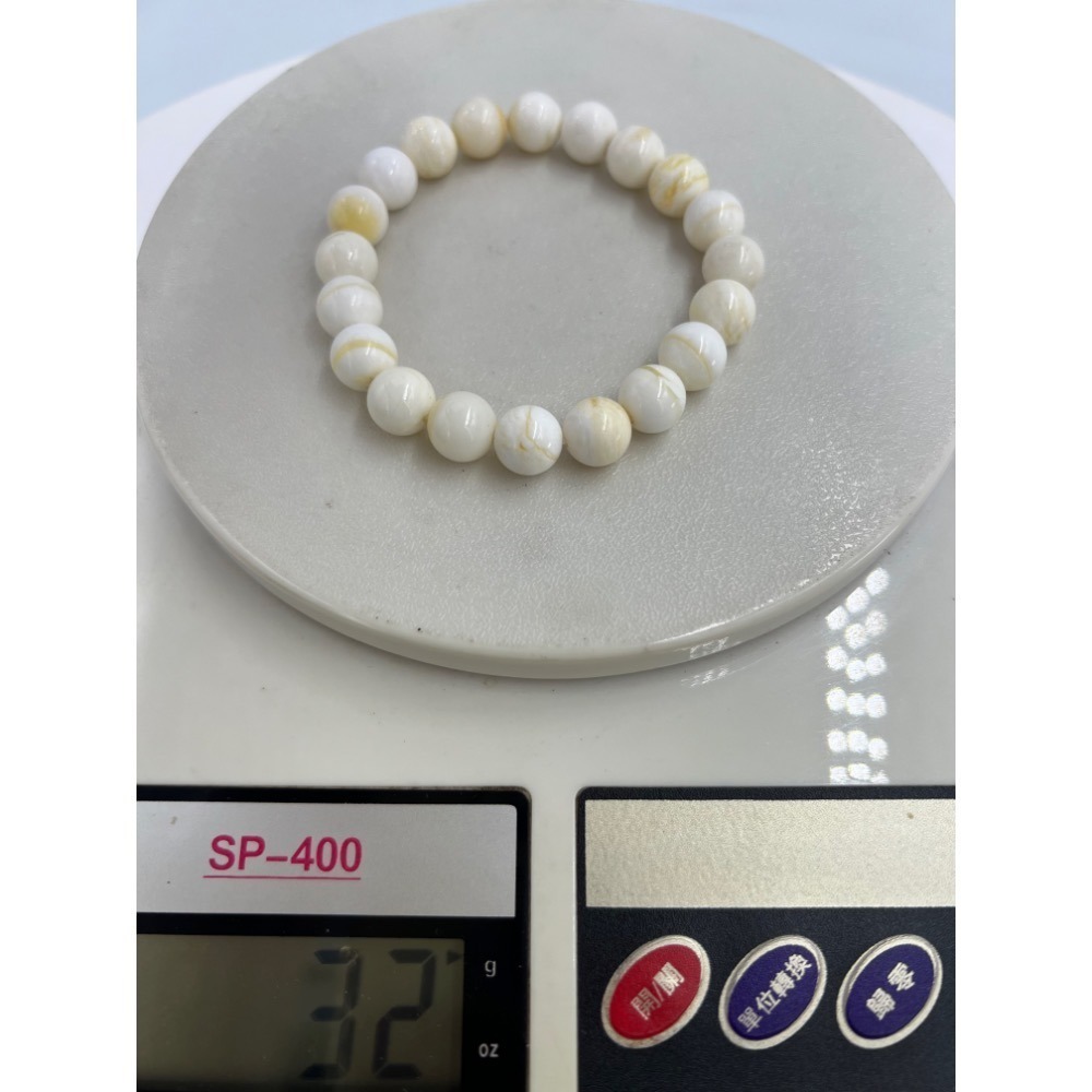 老大爺老貨天然硨磲圓珠手鍊手環優選特級品 單顆約10mm照片為精過挑選台灣現貨立馬寄出照片為樣品-細節圖9