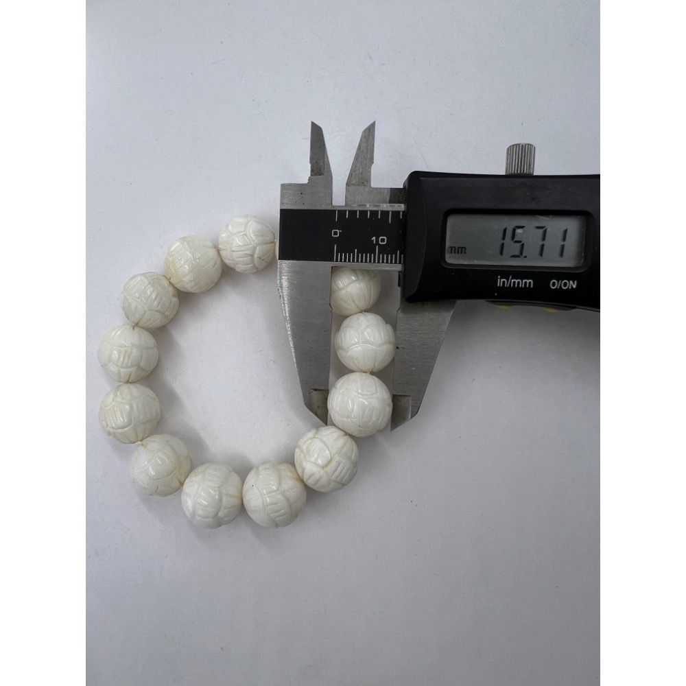 老大爺老貨天然硨磲蓮花 手珠 手鍊手環雕刻 蓮花造型珠 優選特級品 約快到16mm 照片為精過挑選實物台灣現貨立馬寄出-細節圖4