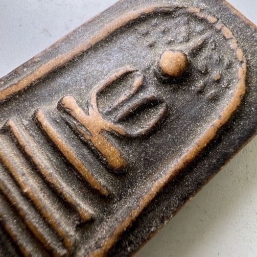 泰國佛牌 傳奇高僧龍婆多 菩提葉崇迪老佛牌 佛曆2518泰國古董文物佛教法器之力量來源念念有加持-細節圖3