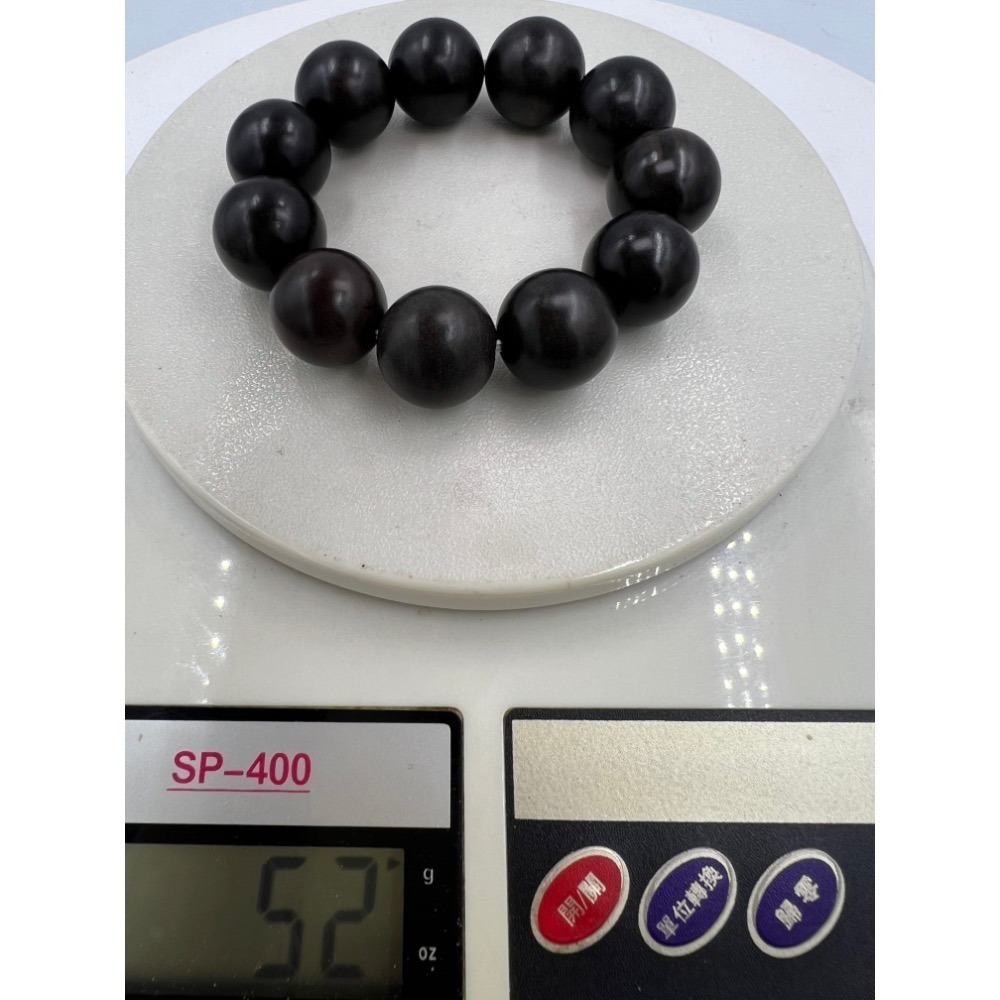 老大爺老貨黑檀手環禪心佛子手錬 照片為實品 單顆直徑約2公分-細節圖8