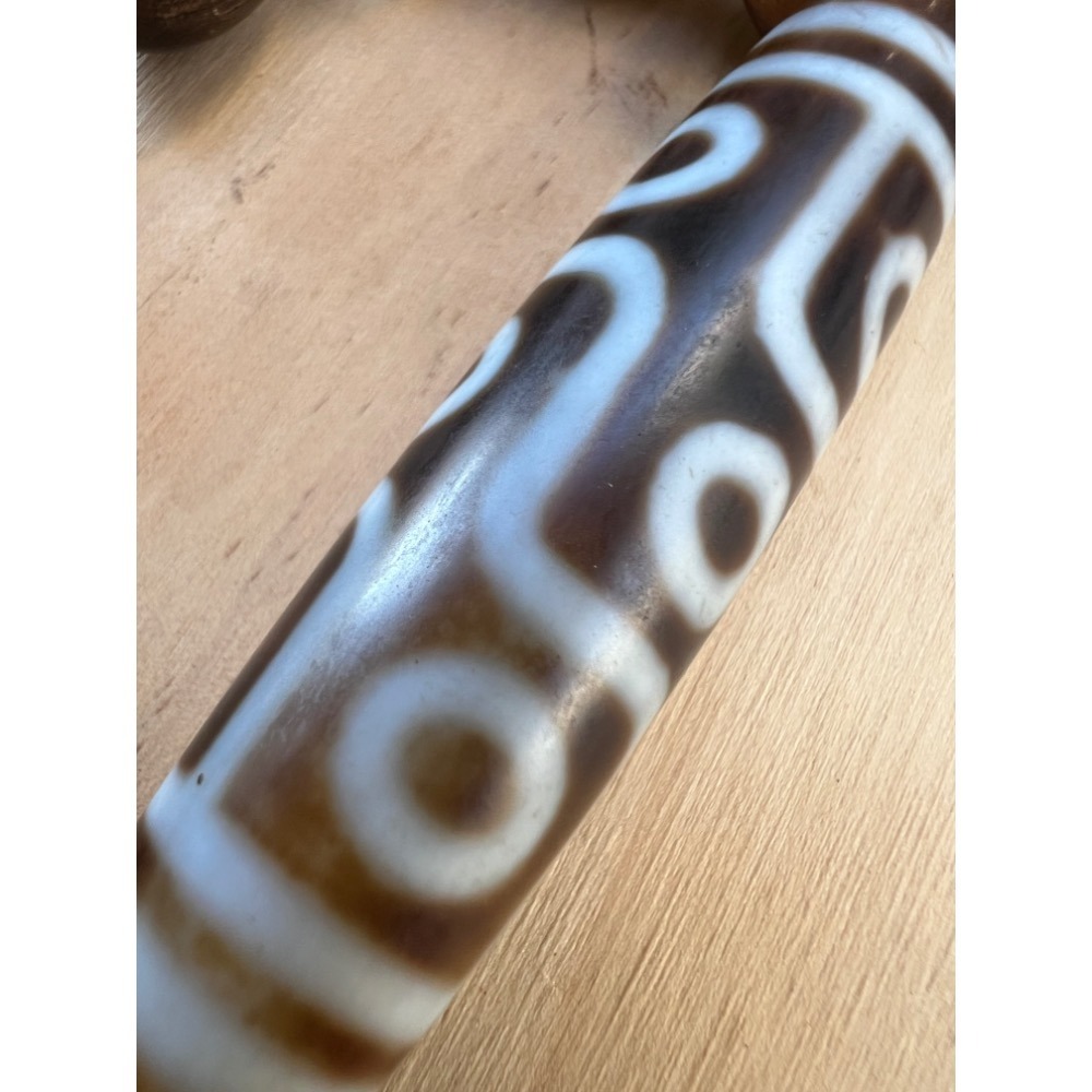 九眼接地氣力量此處最吉祥如理如法上師加持願力玉市阿姨小帥哥是做不到的呀 珍藏大九眼天珠檀香圓珠如實得其法脈傳承-細節圖3