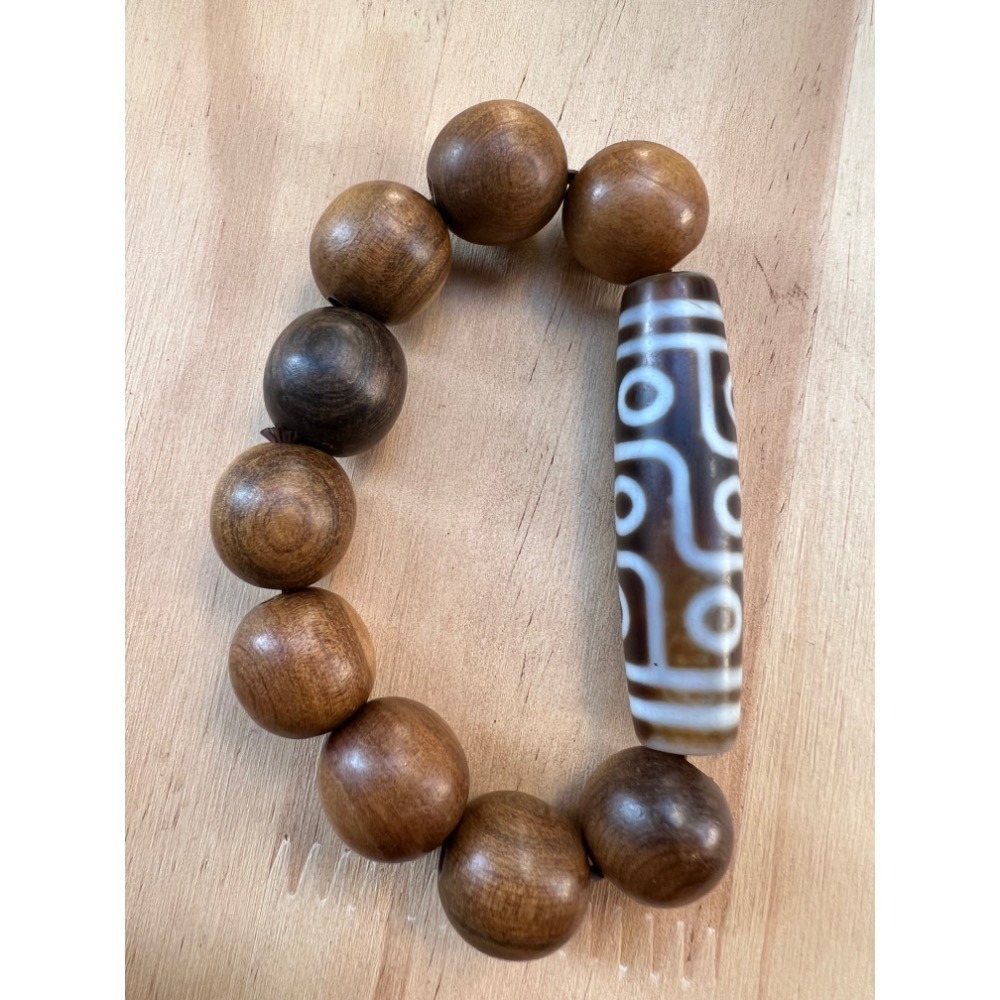 九眼接地氣力量此處最吉祥如理如法上師加持願力玉市阿姨小帥哥是做不到的呀 珍藏大九眼天珠檀香圓珠如實得其法脈傳承-細節圖7