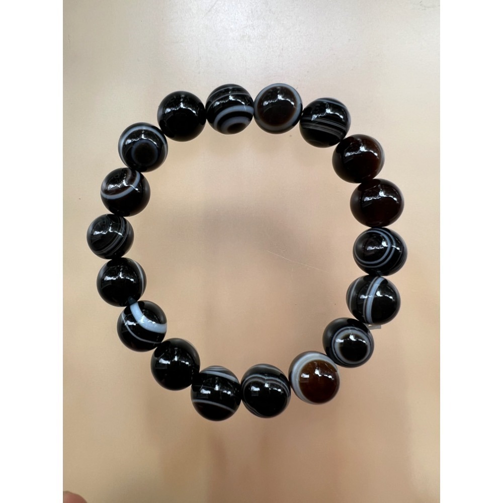 【天珠寺磁場】天然天眼珠手珠手鍊現貨單顆直徑10mm照片是實品-細節圖4