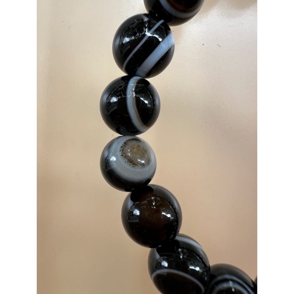 【天珠寺磁場】天然天眼珠手珠手鍊現貨單顆直徑10mm照片是實品-細節圖3