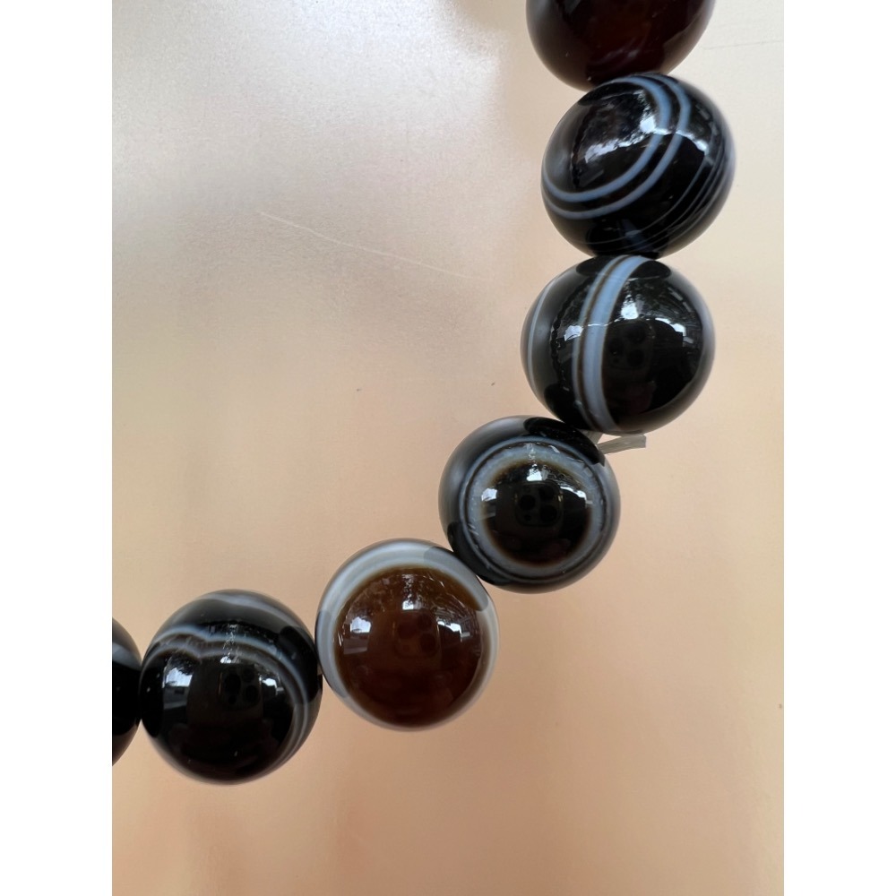 【天珠寺磁場】天然天眼珠手珠手鍊現貨單顆直徑10mm照片是實品-細節圖5