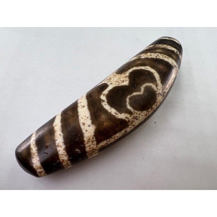 寶瓶天珠項鍊 Tibetan Vase Dzi Bead Necklace｜咖啡色繩鍊附蝦勾 可掛佛牌 吉祥祈福能量石-細節圖4