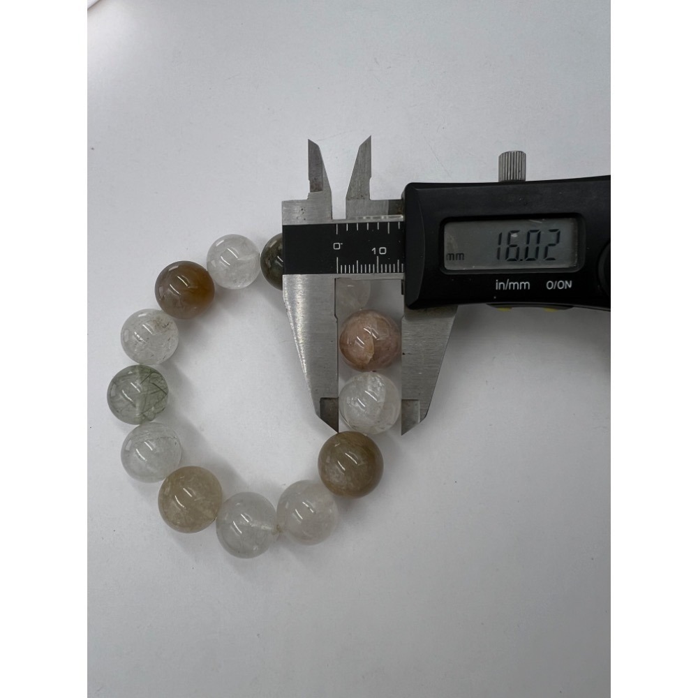 老大爺老貨水晶礦類白水晶為主天然水晶手鍊約16-17mm精挑細選不刮手天然水晶非灌粉加工實物上架實在好看-細節圖7