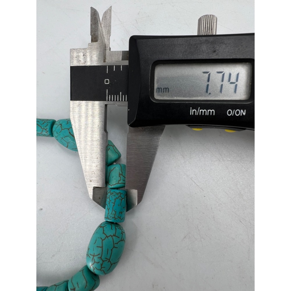 老大爺綠松石手錬二十年前的老貨照片為實物特別有造型-細節圖4