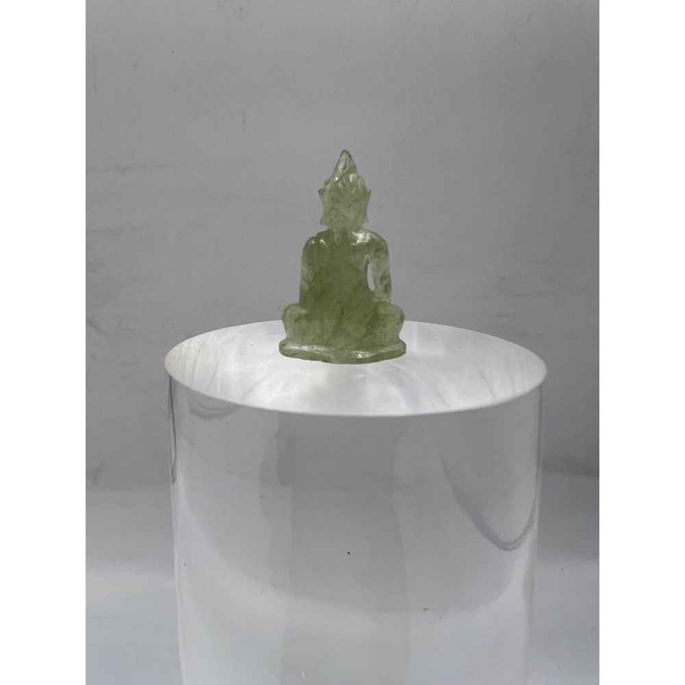 玉佛釋迦牟尼佛小立尊 瓦芒刊 佛曆2535大法會 泰國特殊玉料佛牌 照片為實品 精緻極罕見稀有入法玉雕釋尊聖物-細節圖4