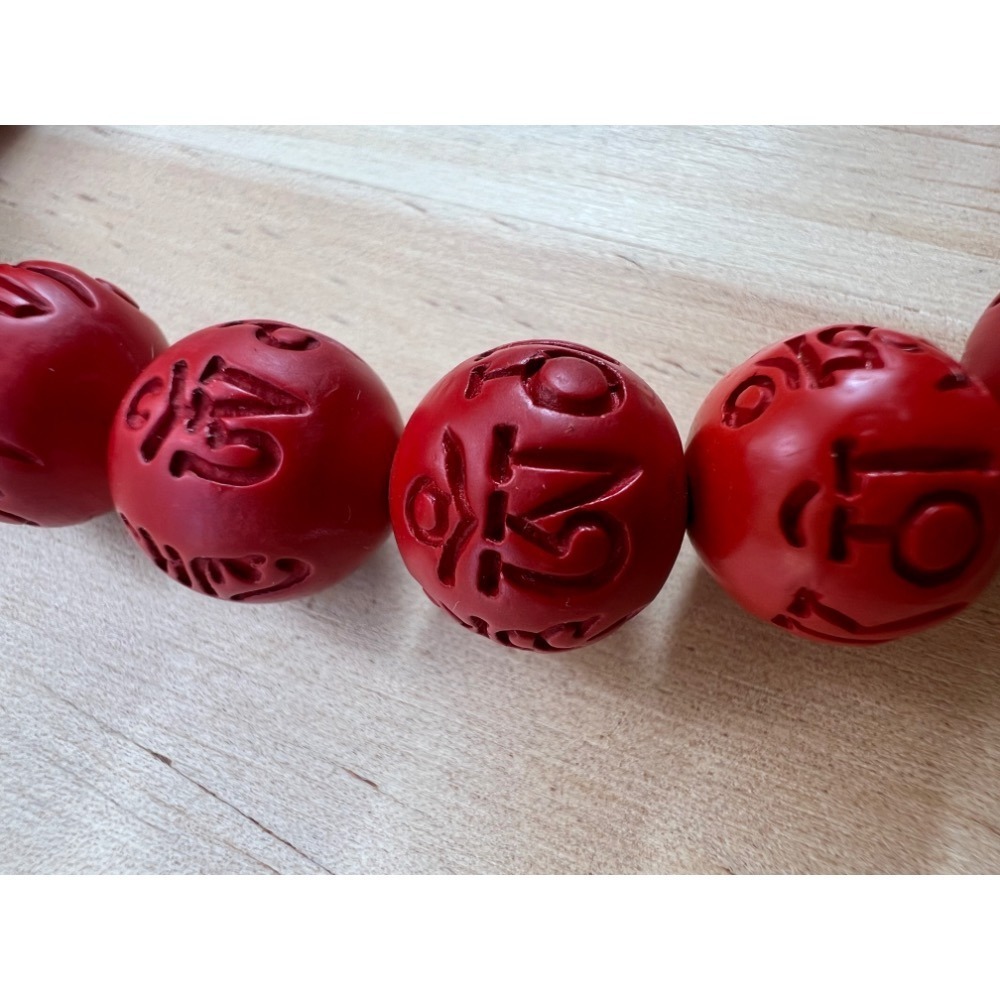 嚴選工廠量產西藏二眼天珠管珠朱紅珠六字真言特別挑出實物人緣寓意濃醇強勁是催化個人桃花不可多得又便宜的好物搭配財神咒超有感-細節圖6