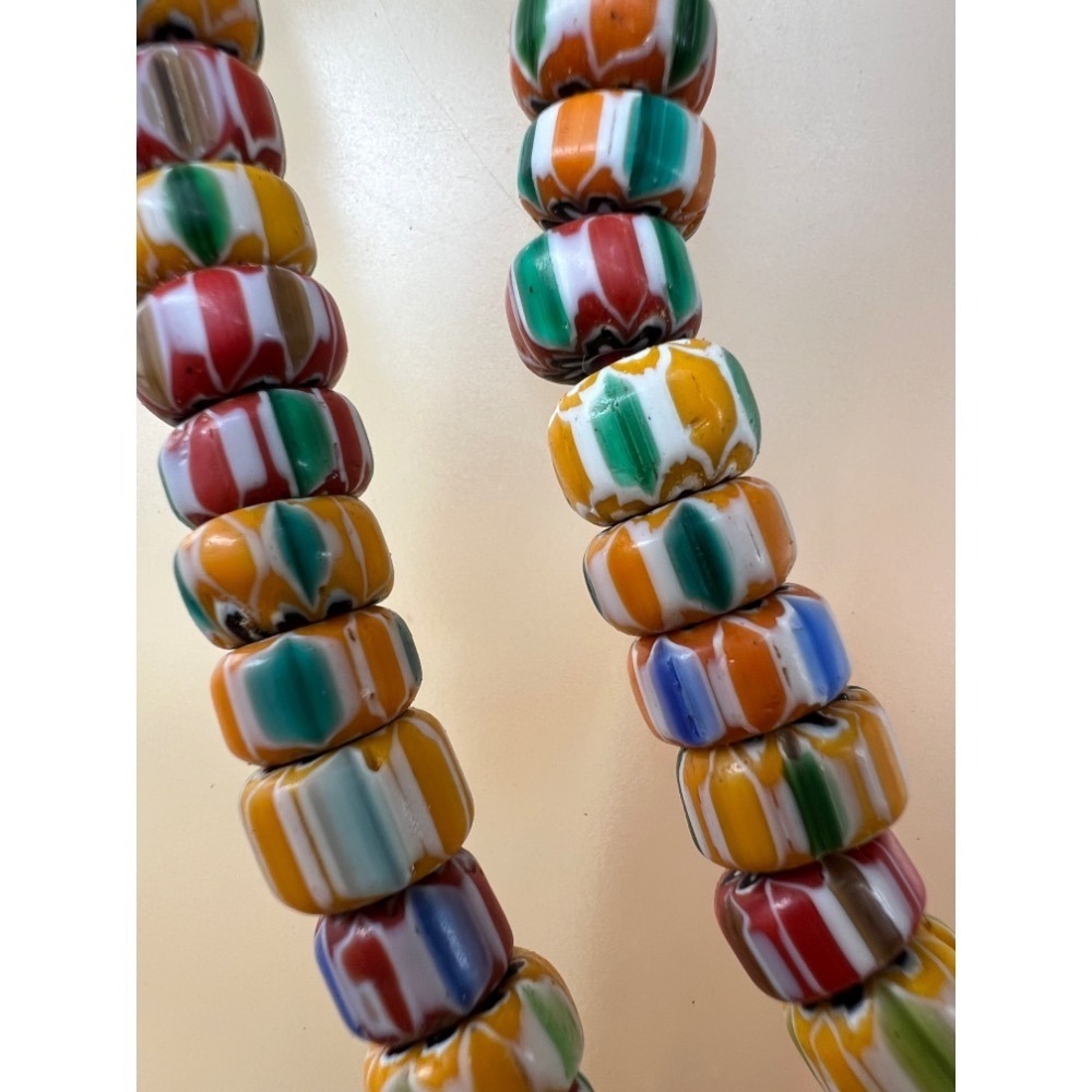 優選精品照片是實物尼泊爾手工老琉璃9mm小珠雪 108念珠佛萊珠 一百零八唸珠 加了一顆心經黑曜岩-細節圖3