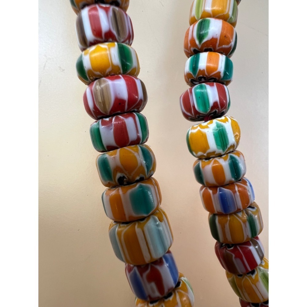 優選精品照片是實物尼泊爾手工老琉璃9mm小珠雪 108念珠佛萊珠 一百零八唸珠 加了一顆心經黑曜岩-細節圖4