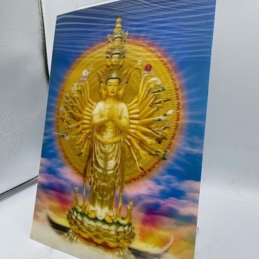 千手觀音3D立體畫像好莊嚴此處最吉祥凝聚強而有力的磁場 佛度有緣人 無緣不成 無恭敬心不成-細節圖3