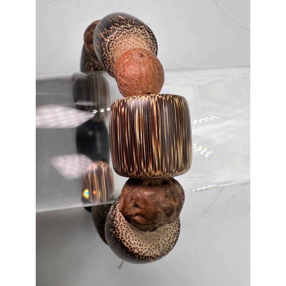 老大爺像木桶裝菩提子圓滿具足特殊手錬照片為實物不是樣品-細節圖9