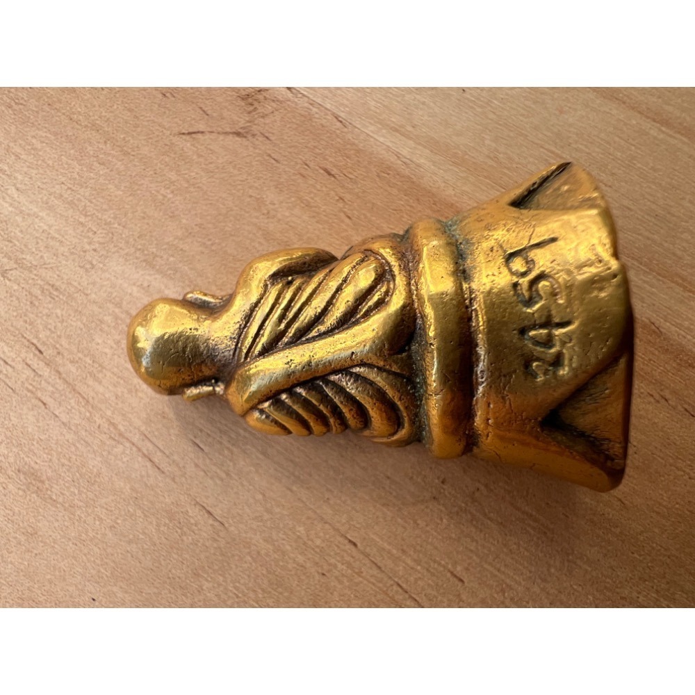 LP Ngern龍婆艮財佛招財聖物九大高僧龍婆銀財佛泰國老佛牌佛曆2459年稀少最貴 實品（瓦邦堪）皇室功德主版鎏金財佛-細節圖4